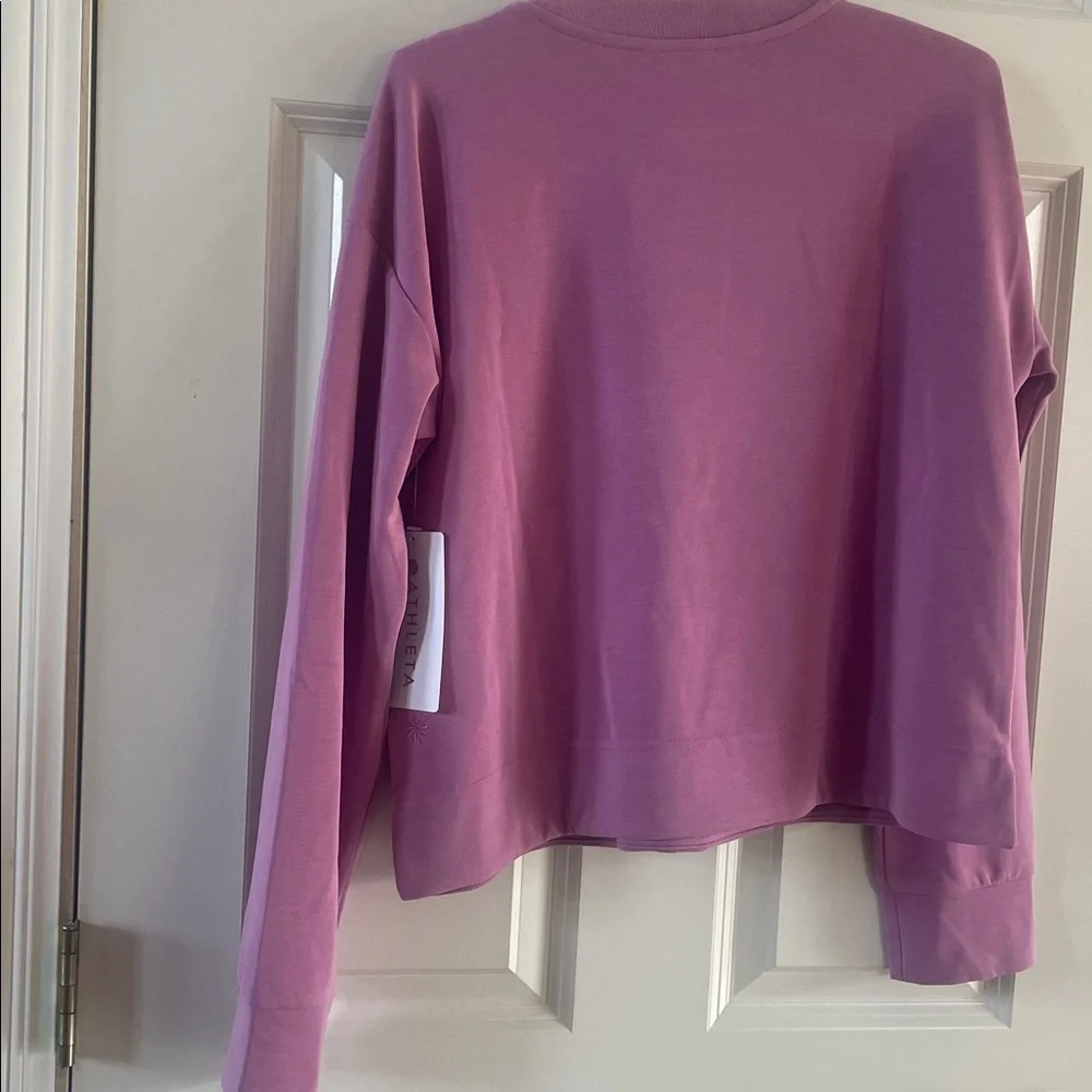 Athleta Seasoft Crew Neck Top- Size Medium- NEW - Picture 4 of 6